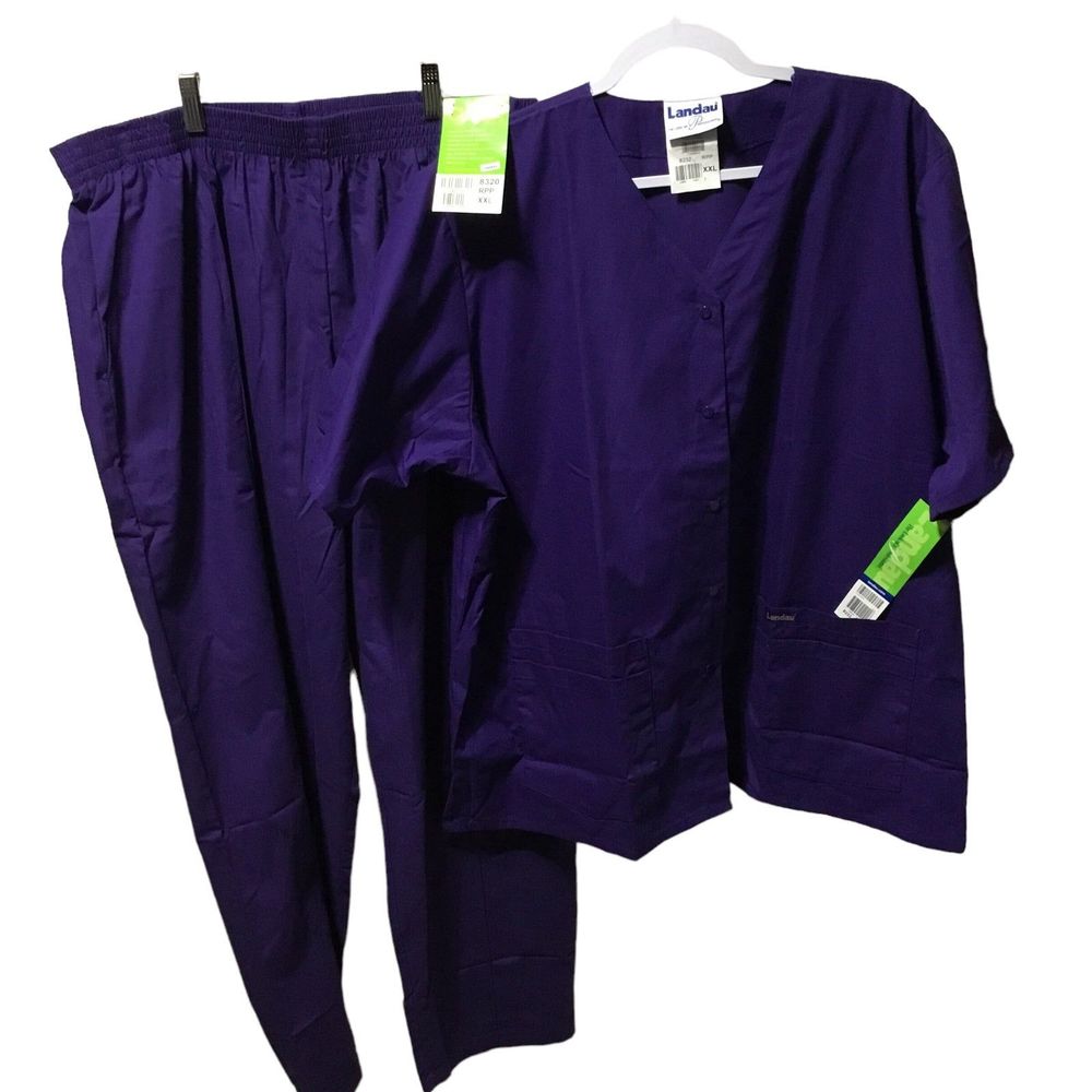 Landau Two Piece Uniform Set Size XXL Purple
